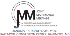 Title: Logo for 2014 Joint Mathematics Meetings - Description: Left-click to go to the home page for the 2014 Joint Mathematics Meetings of the American Mathematical Society and the Mathematical Association of America.
