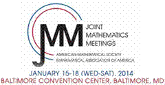 Title: Logo for 2014 Joint Mathematics Meetings - Description: Left-click to go to the home page for the 2014 Joint Mathematics Meetings of the American Mathematical Society and the Mathematical Association of America.