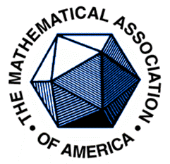 The logo of the Mathematical Association of America (MAA).  Please left-click to go to the 2002 Mathfest page.